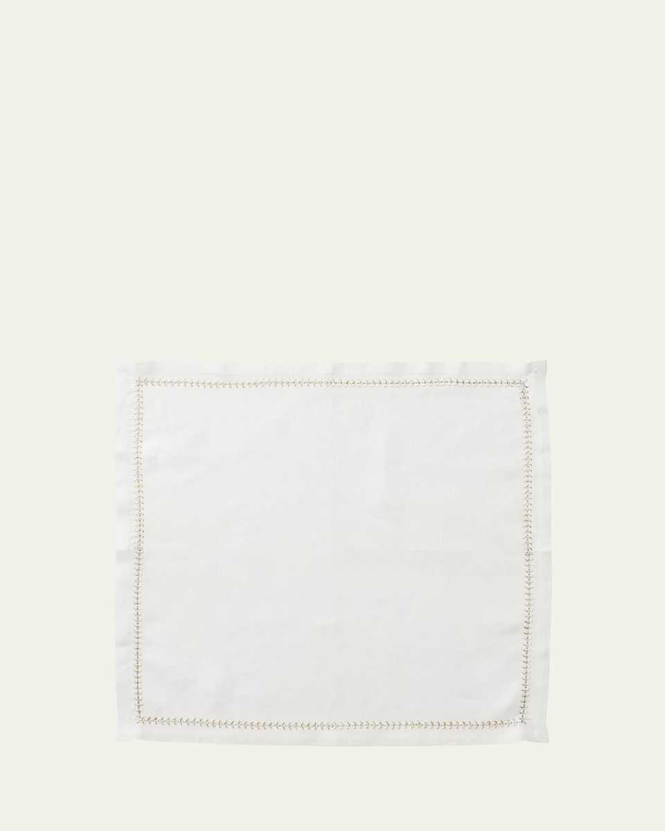 Silver/Gold Herringbone Napkin